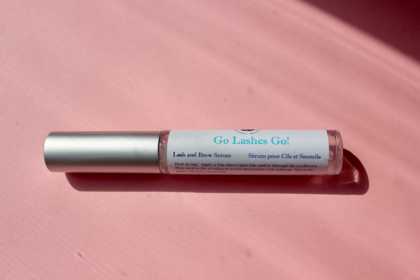 Lash and Brow Serum By Flower Spirit natural Brauty. This product contains organic and natural plant-derived ingredients.