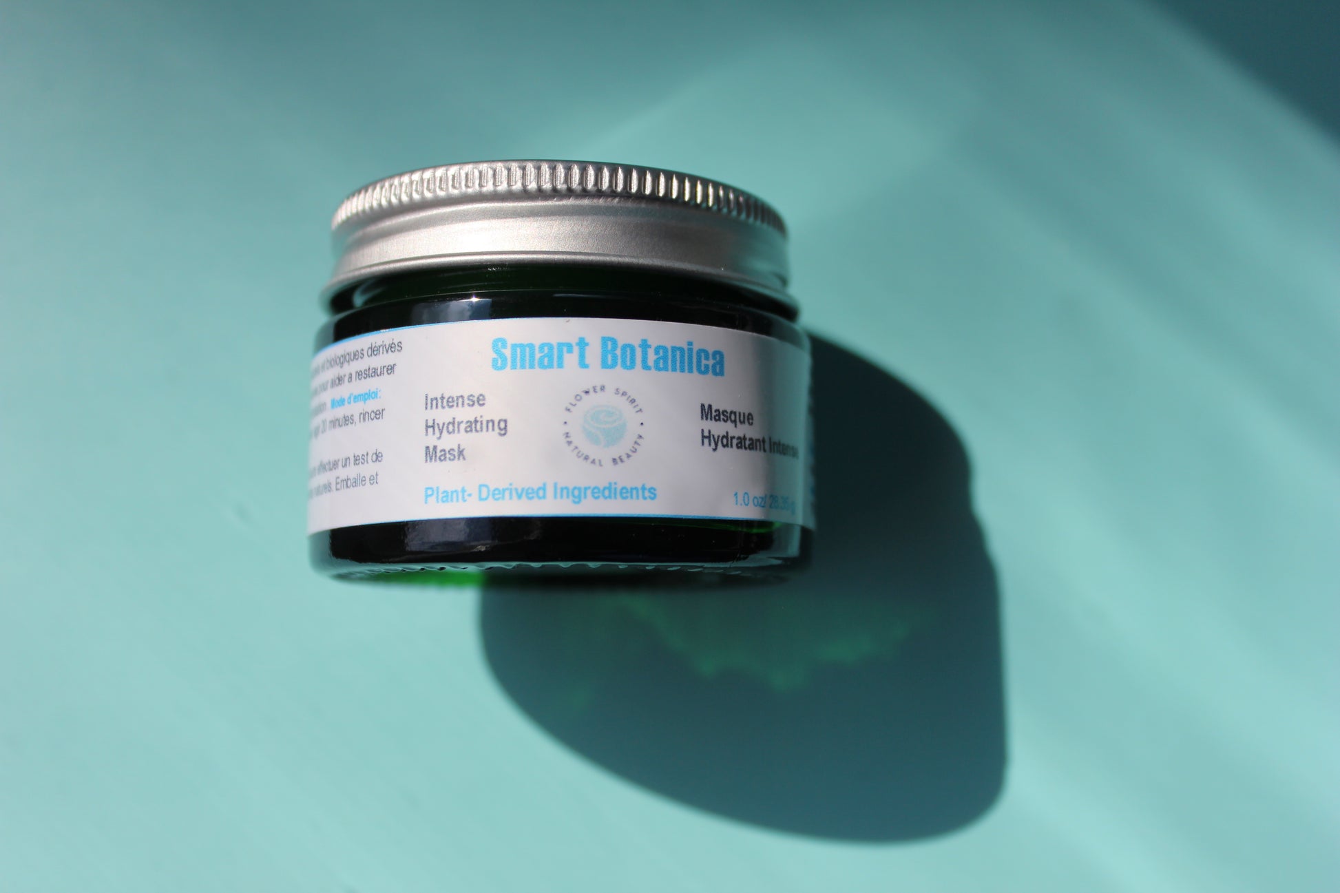 Intense Hydrating Mask, Smart Botanica by Flower Spirit Natural Beauty, Made with organic Aloe Vera Gel base and concentrated active ingredients that help restore skin's hydration. Natural and Organic Skincare.